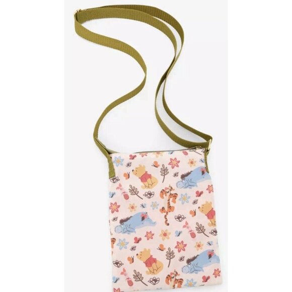Loungefly Disney Winnie The Pooh Floral Passport Crossbody Bag - Picture 11 of 11